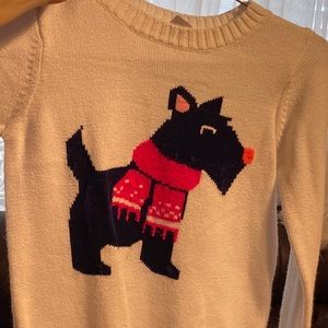 Adorable girls Scottie sweater